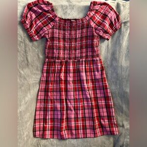 Old Navy Kids Dress in Pink and Red Plaid